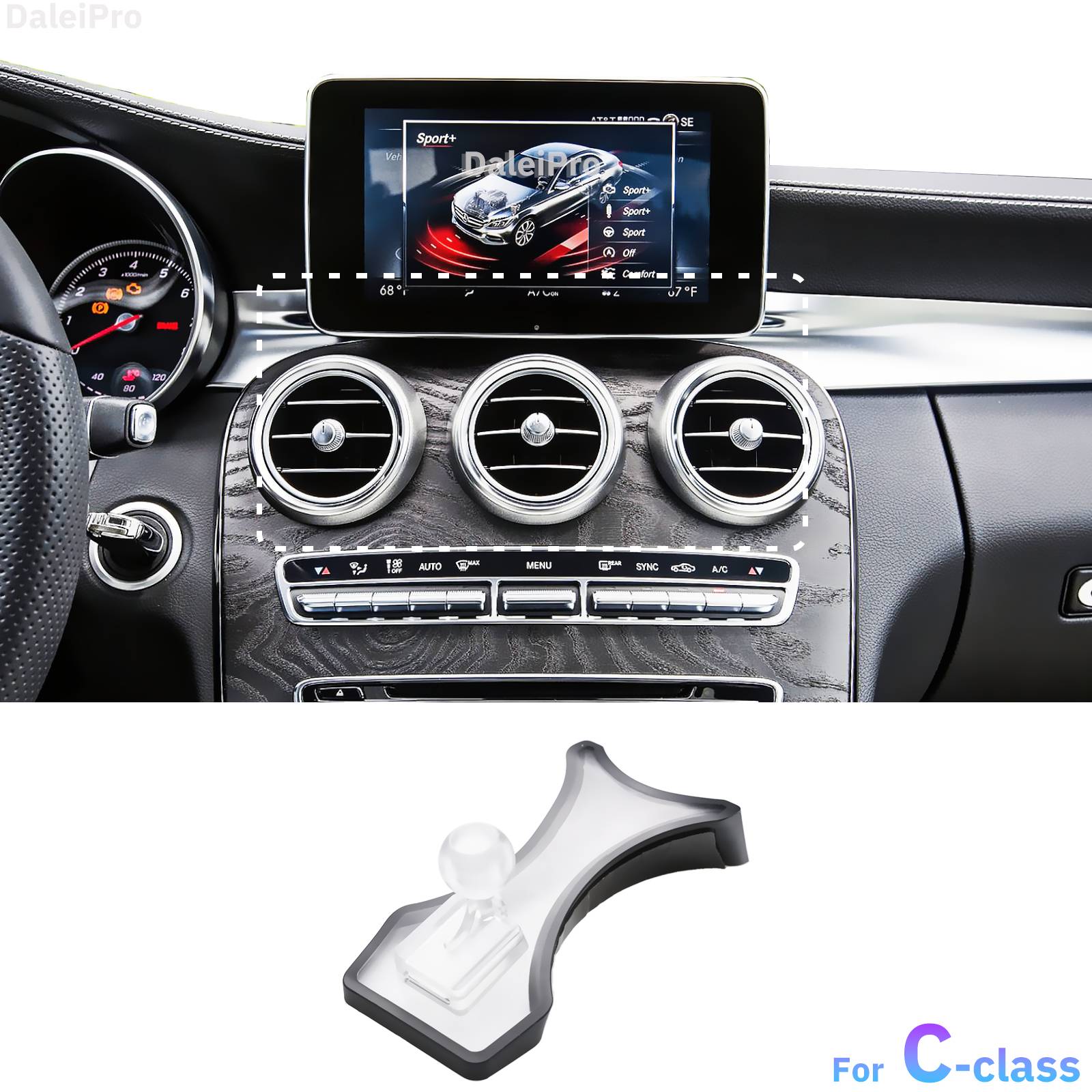 Special Phone Holder for Mercedes-Benz C class W205 2015-2020 2021 Car Wireless Charging Magnetic MagSafe Holder Car Charger