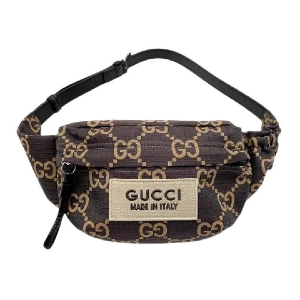 Gucci Vintage Pre-owned Fanny pack - Vintage - unisex - Brun - ONE SIZE - Nylon