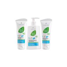 Aloe Vera Baby Sæt, Ansigt- Bodylotion, Shampoo, Creme