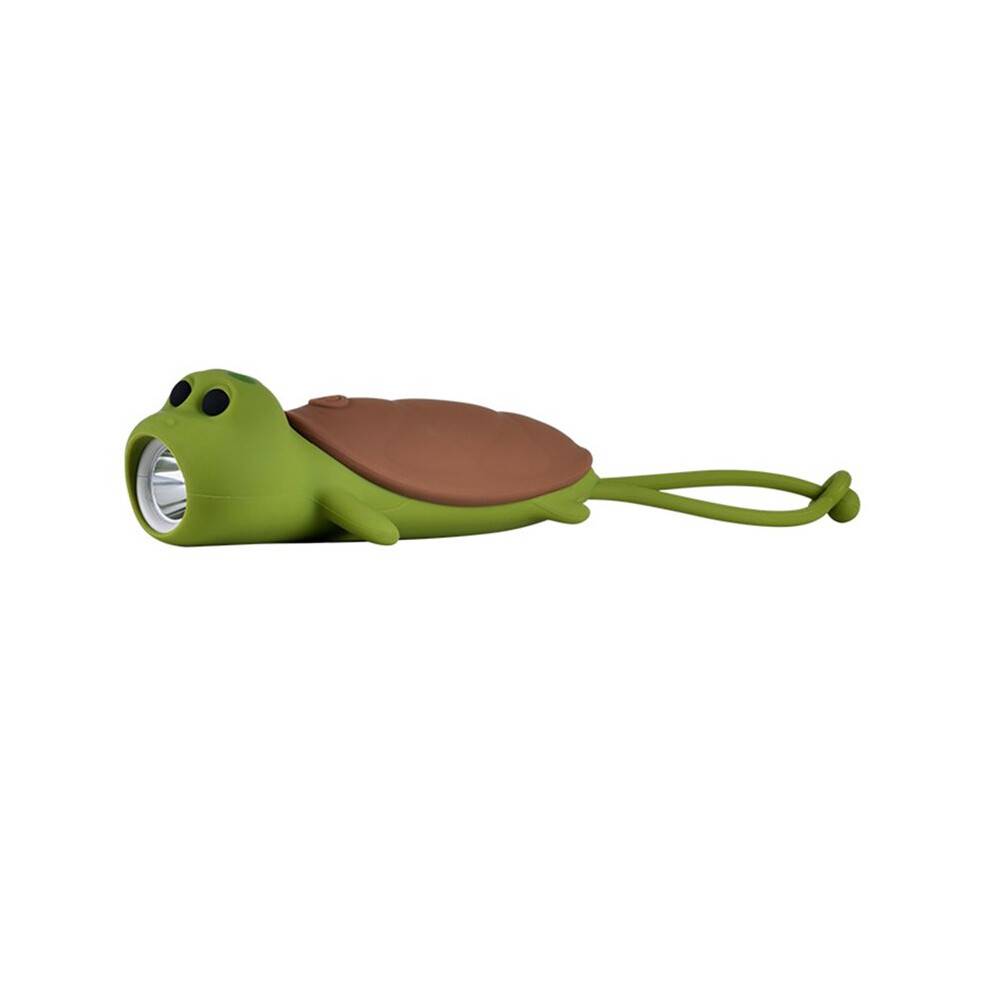 Mjuk Silikonficklampa för Barn, USB-Laddningsbar, Söt Sköldpadda, Nattlampa för Barn, Godnattsaga, Camping, Sänglampa