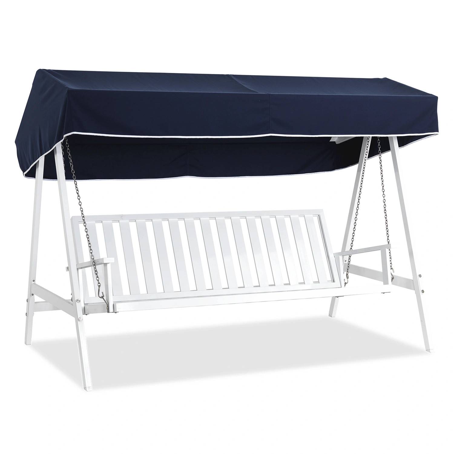 Hammock 02 vit aluminium – med tak - Vit
