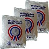 Wilhelmina Peppermunt pastiller 3 påsar á 1000 g (pepparmynta)
