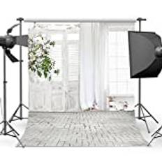 Född bakgrund vit fönster dörr barn födelsedag foto bakgrund fotografi studio 240 x 180 cm