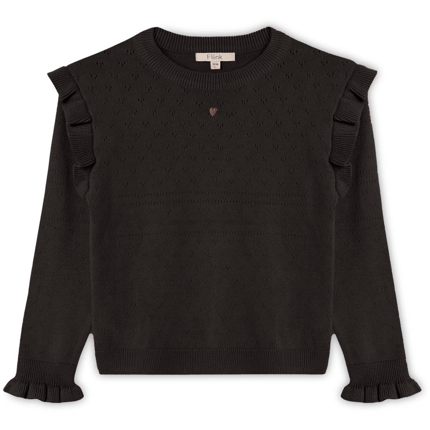 Fliink Coffee Bean Fame O-Neck Bluse.