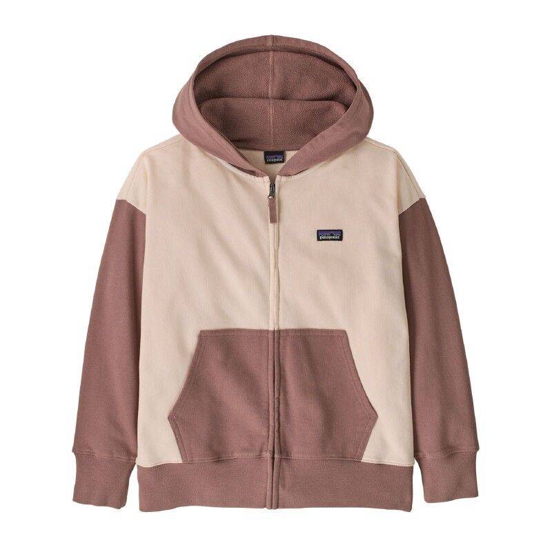 Patagonia K's Full-Zip Hoody Sweatshirt - Munkjacka - Børn Natural XXL