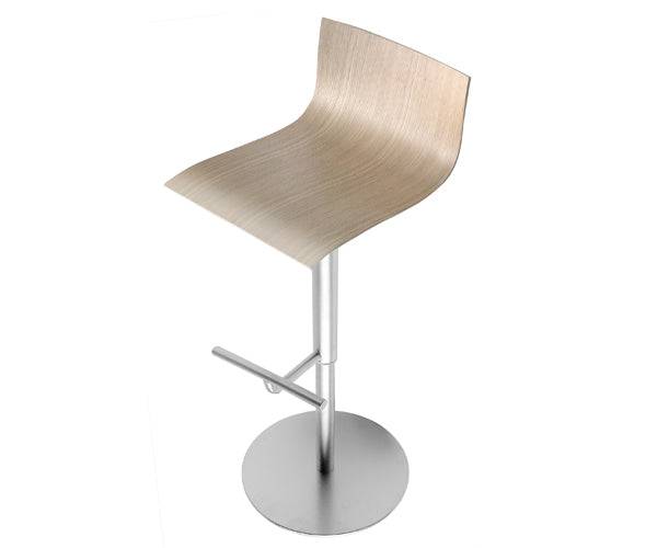 Lapalma S24 Thin Barstol - Rustfri Stål - Eg