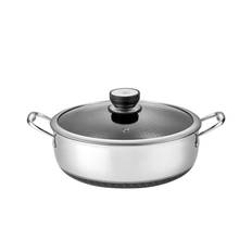 Sumisu - Fusion Non-stick Sauterpande (28 cm) med låg - Ildfast op til 300 grader - Tåler Opvaskemaskine - Tåler Metalredskaber - Til induktion og gas