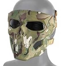 Airsoft Helansiktsskyddsmasker Cs War Game BB Gun Skelettmasker Party Cosplay Mask Filmrekvisita Döskallemasker(CP)