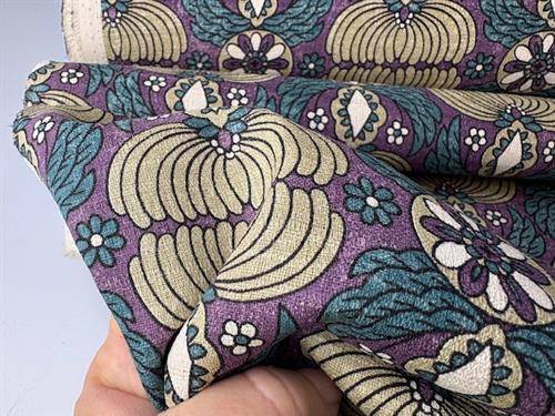 Kokka patchwork stof - crepet lækker kvalitet i lilla