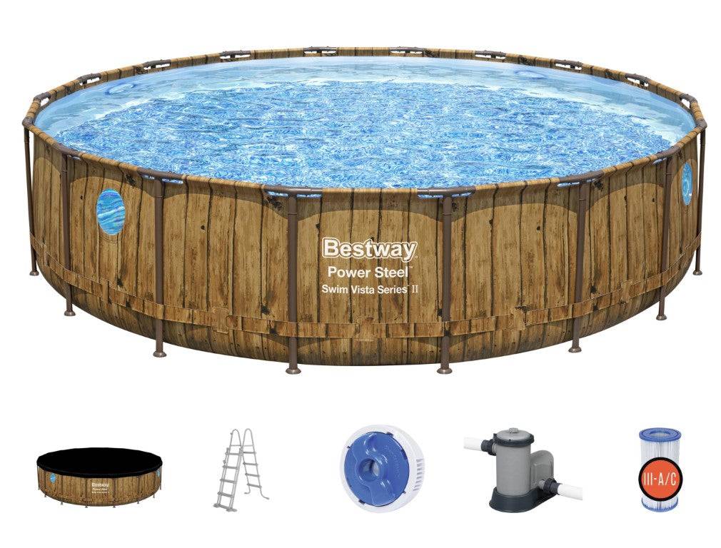 Bestway Bestway Power Steel Swim Vista II 549 x 122 cm w/pump, ladder