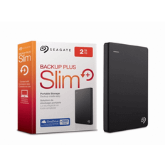 SEAGATE Backup Plus Slim 2TB Extern Hårddisk  Svart