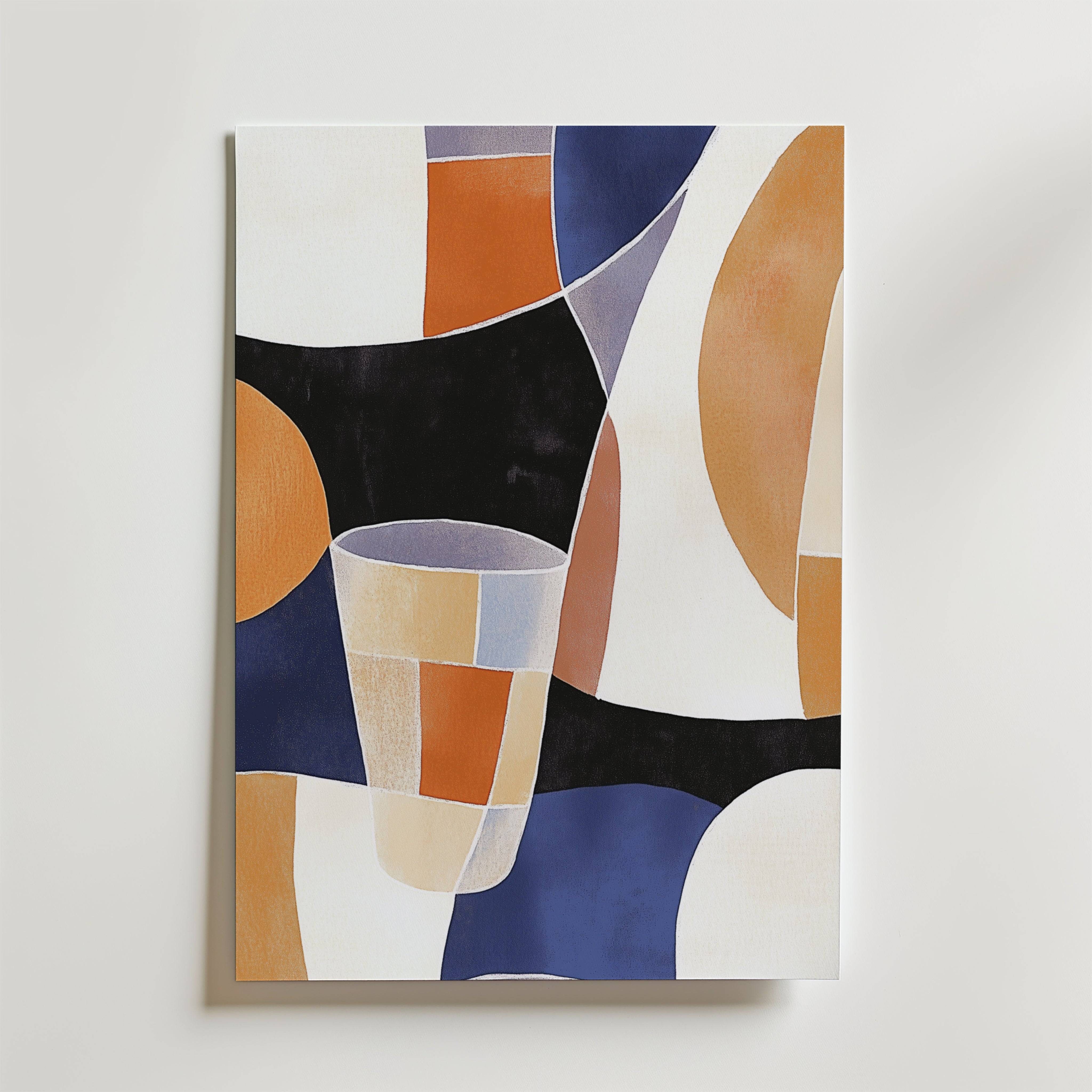 Abstract Shapes Poster - Fine Art Poster 40x50 cm