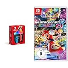 Nintendo Switch HW (OLED) w. NB/NR Joy-Con EUR & Mario Kart 8 Deluxe [Nintendo Switch]