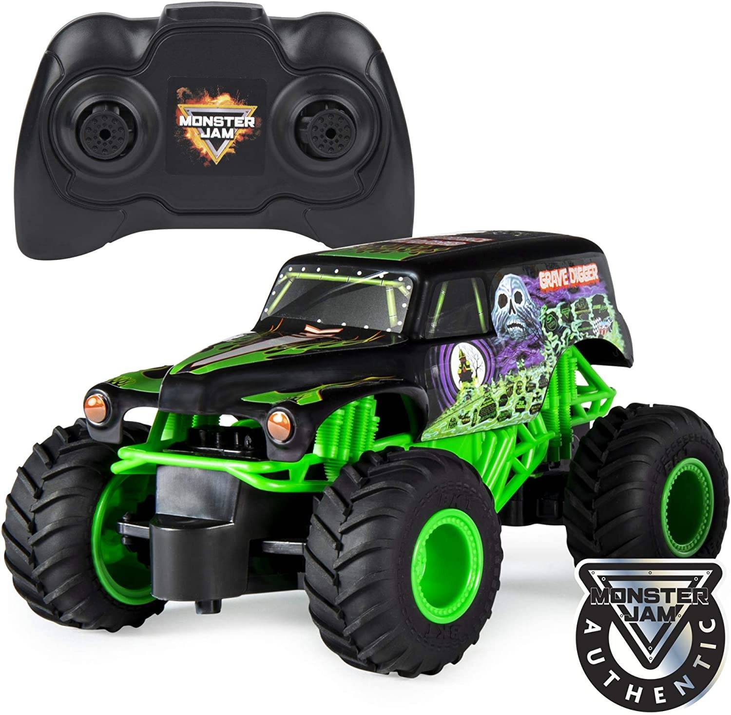 Monster Jam - Grave Digger RC Fjernstyret Bil 1:24 - Klar til levering - Multi