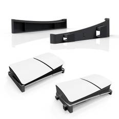 Ps5 Slim Horisontal Stand, Ps5 Slim Console Base Stand, Base Stand Tilbehør Kompatibel Playstation 5 Disc & Digital Editions Black