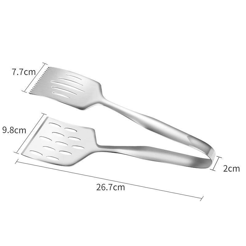 304 Stainless Steel Steak Food Tongs Barbecue Clip Bread Meat Clamp Drain Oil Tong Kitchen Accessories