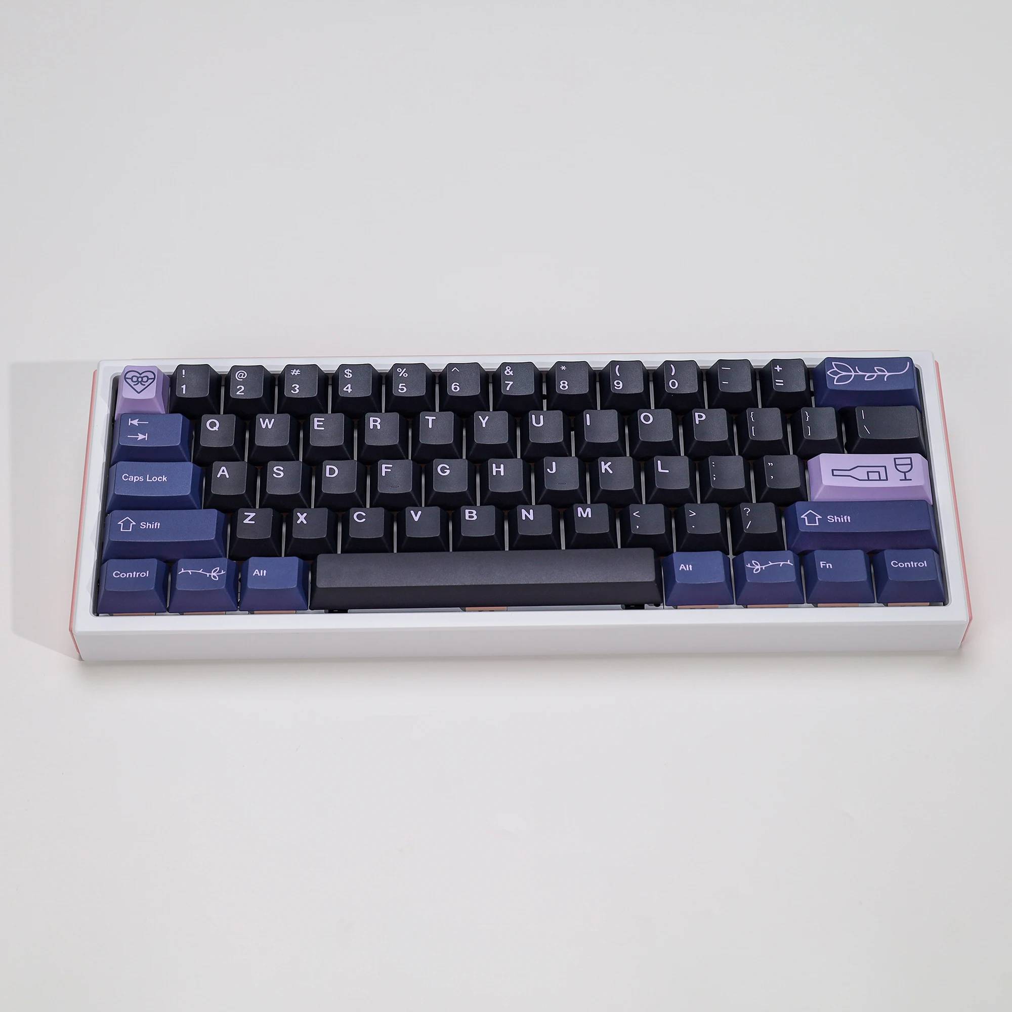 KBDiy PBT Keycaps 75% Custom GMK First Love Keycap Cherry Profile 143Keys Caps for Mechanical Keyboard Game DIY for 60/61/68