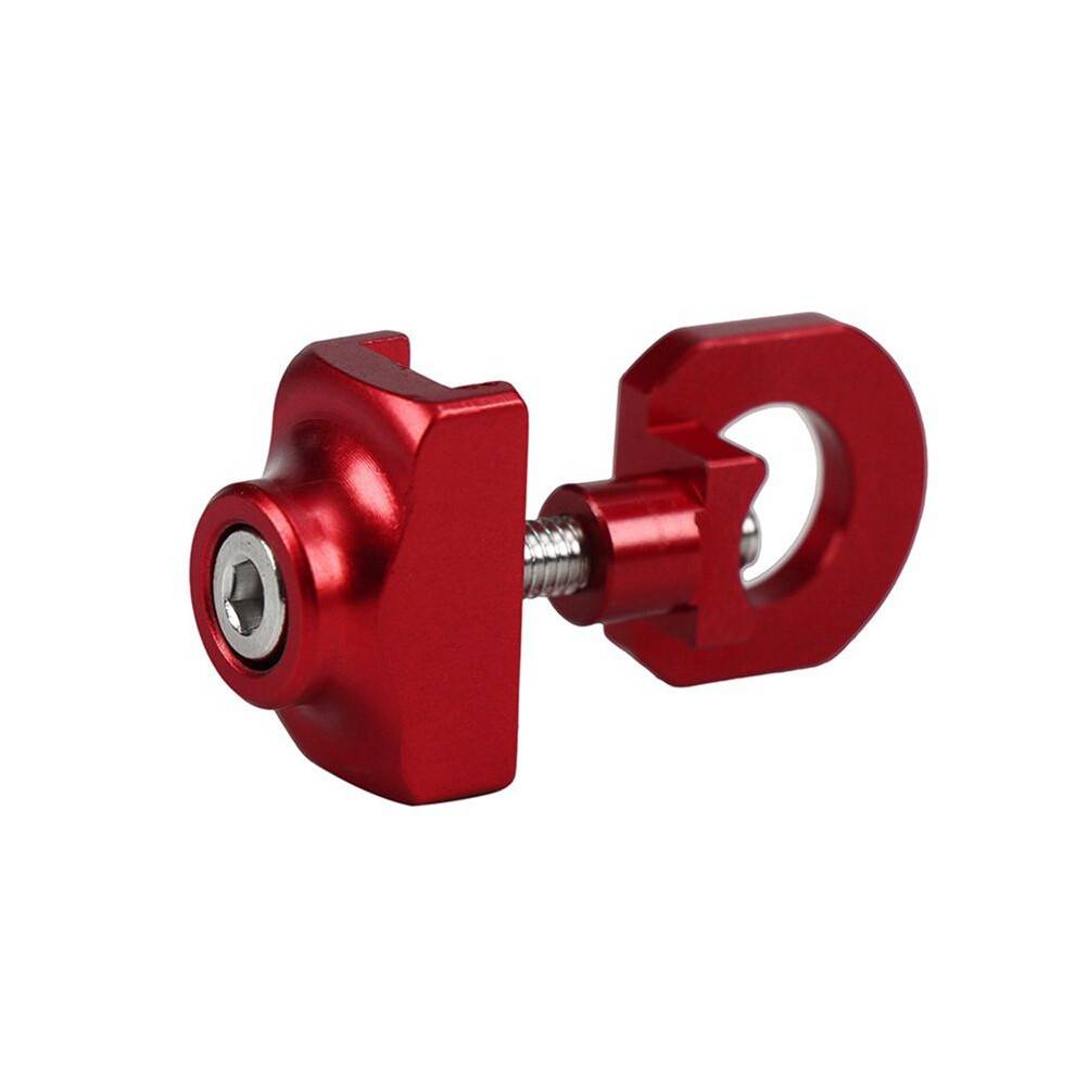 Aluminum Alloy Chain Regulator for Folding Bicycle Chain Tightener is Suitable for Folding Bicycle Zipper. Red