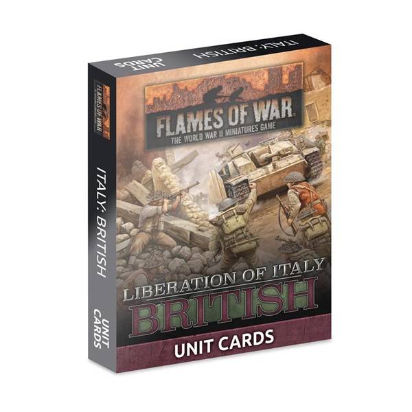 Flames of War - Liberation of Italy: British Unit Card Pack (36 cards)