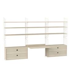String - Kontor hyllsystem F ask/beige - Hyllor och hyllsystem - Nils Strinning - Träfärgad