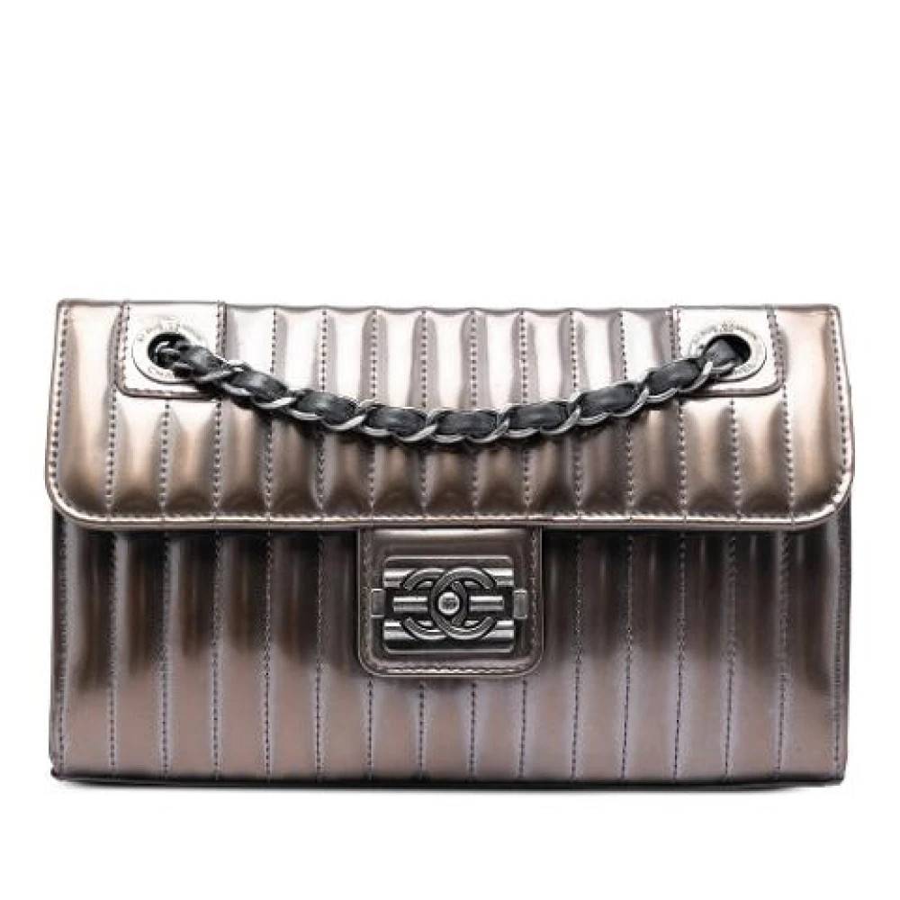 Chanel Vintage Pre-owned Maharaja Express Skuldertaske - Vintage - Dame - Grå - ONE SIZE - Uld