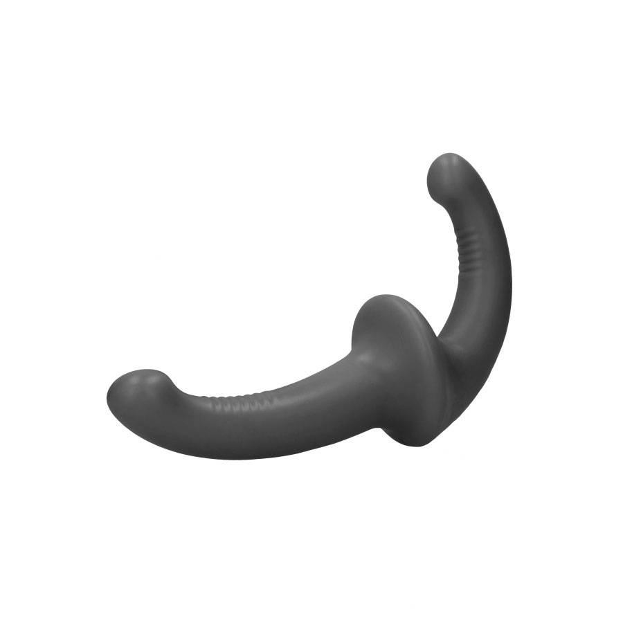 Silicone Strapless Strapon - Black - Svart