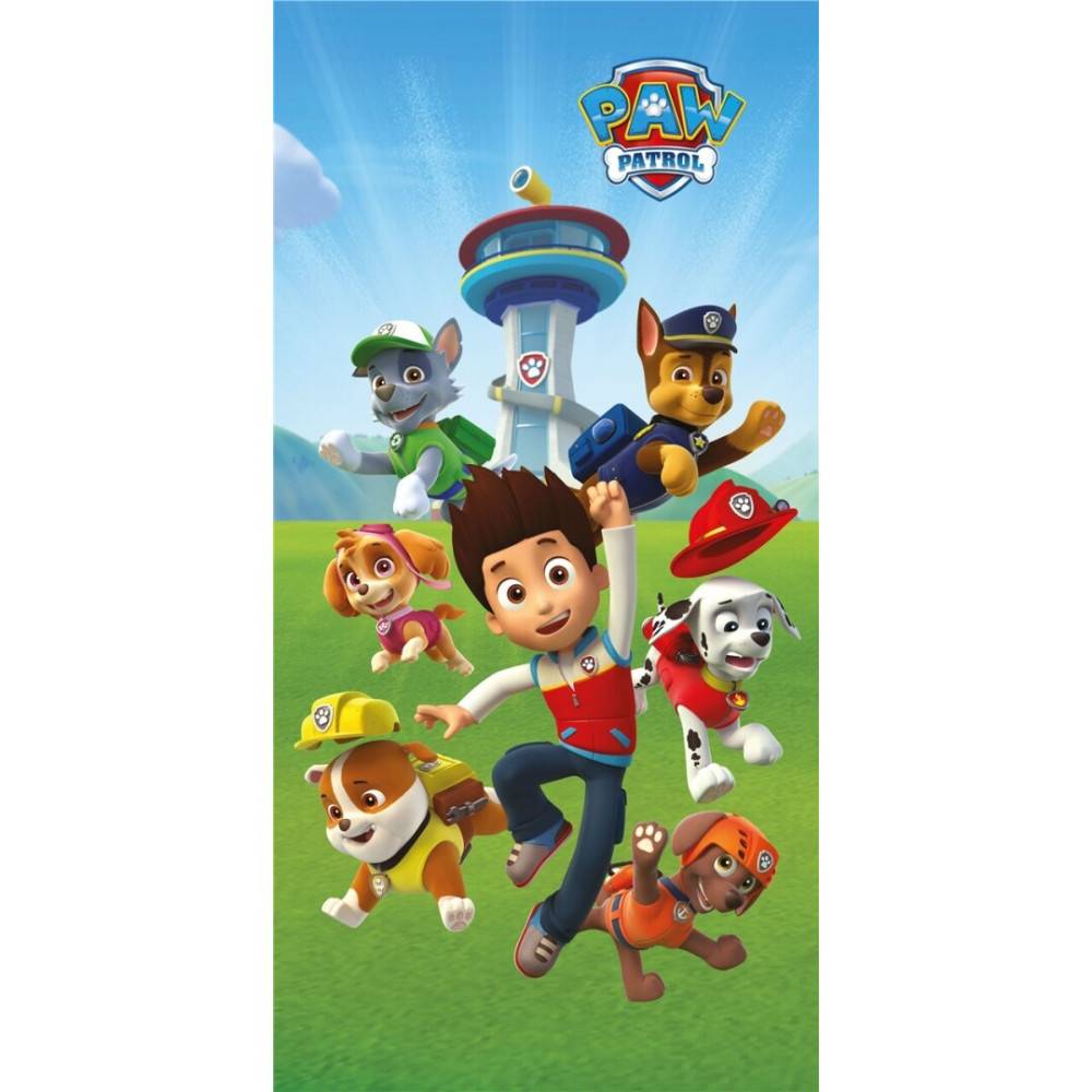 Paw Patrol Go badhandduk, strandhandduk 70x140 cm (Fast Dry)