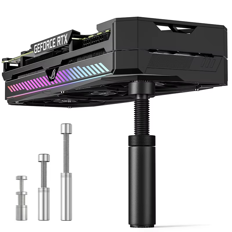 Magnetic GPU Support Bracket Adjustable Anti Sag Video Card Holder Sturdy Stand Firmly Fix Graphics Card Prevent Dropping