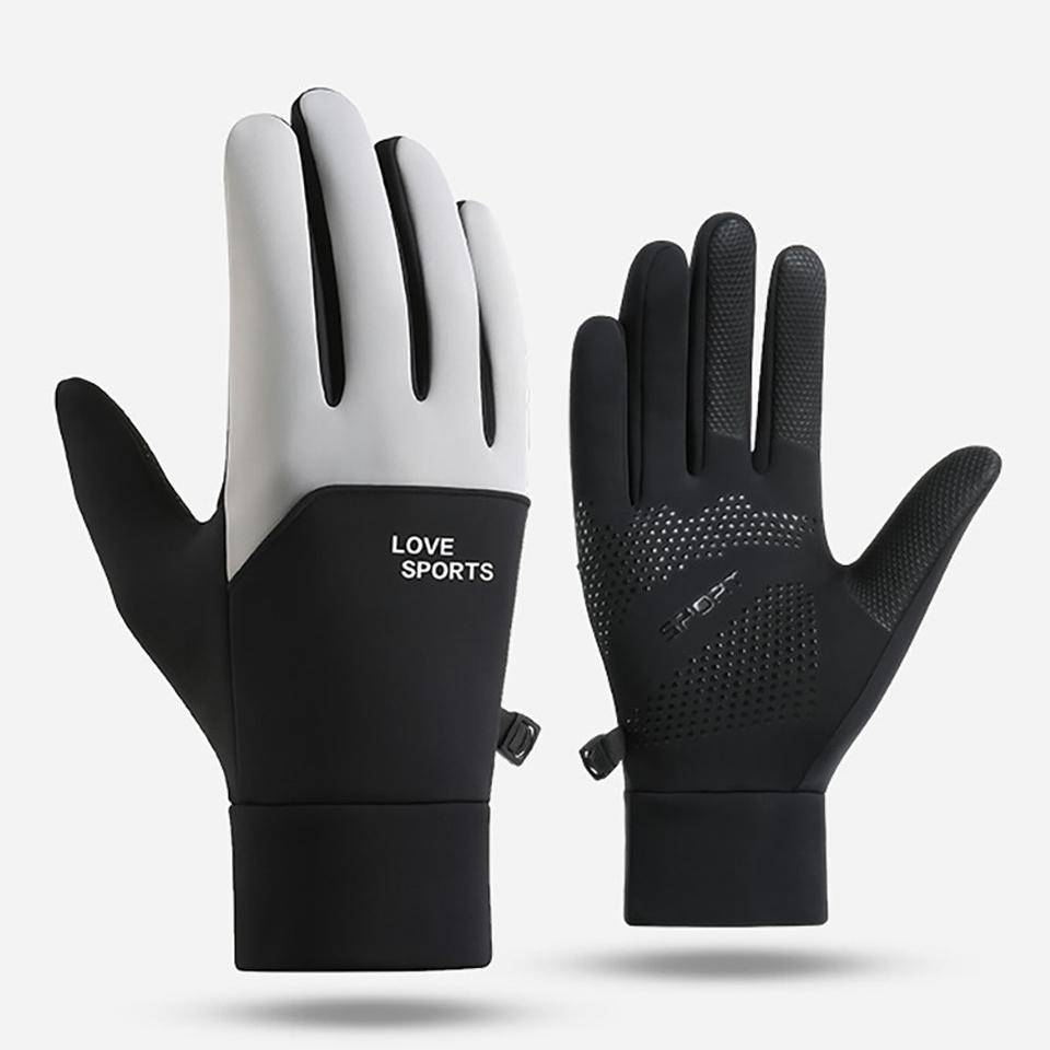Loogdeel Windproof Waterproof Winter Gloves Women Cycling Bike Thermal Fleece Cold Resistance Outdoor Running Mittens