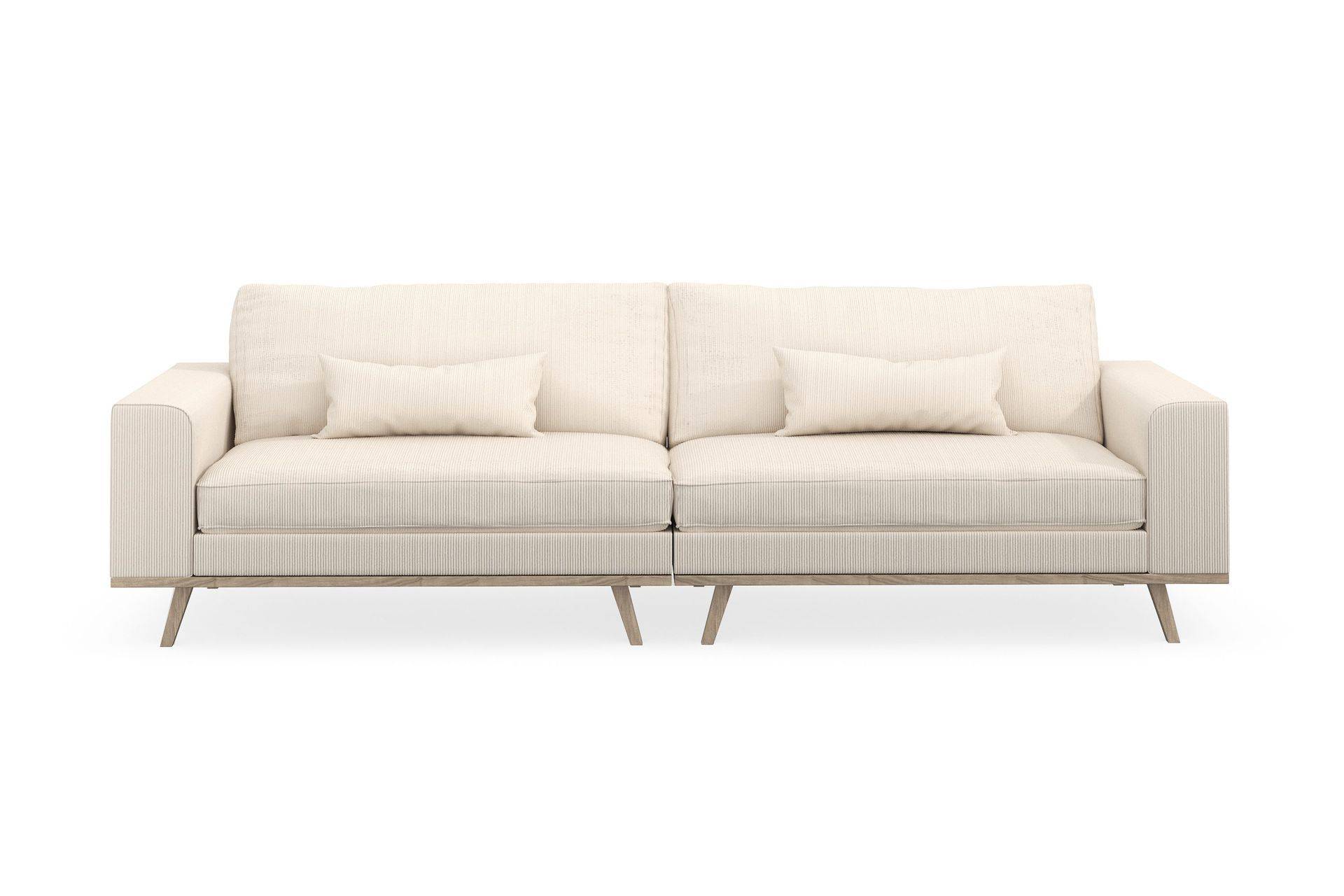 Copenhagen 4-personers Manchestersofa - Beige