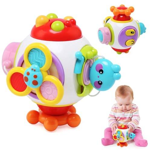 LEADSTAR Montessori Busy Cube leksaker för barn,sensorisk aktivitetstavla reseleksak för småbarn 1-3 år gamla,Fidget Cube leksak pedagogisk förskola lärande leksaker för spädbarn 18-36 månader
