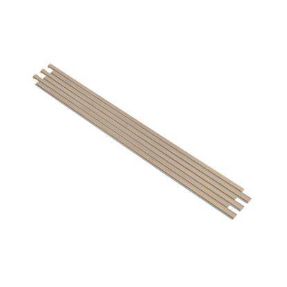 I-Wood Pro+ I-Lock Original akustikpanel, hvid olieret, grå filt og lys kerne, egefiner, 16 x 300 x 2400 mm
