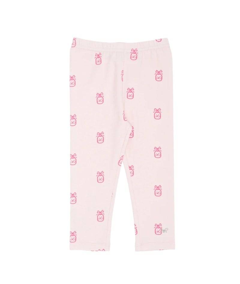Leggings bow wreath essential rosa