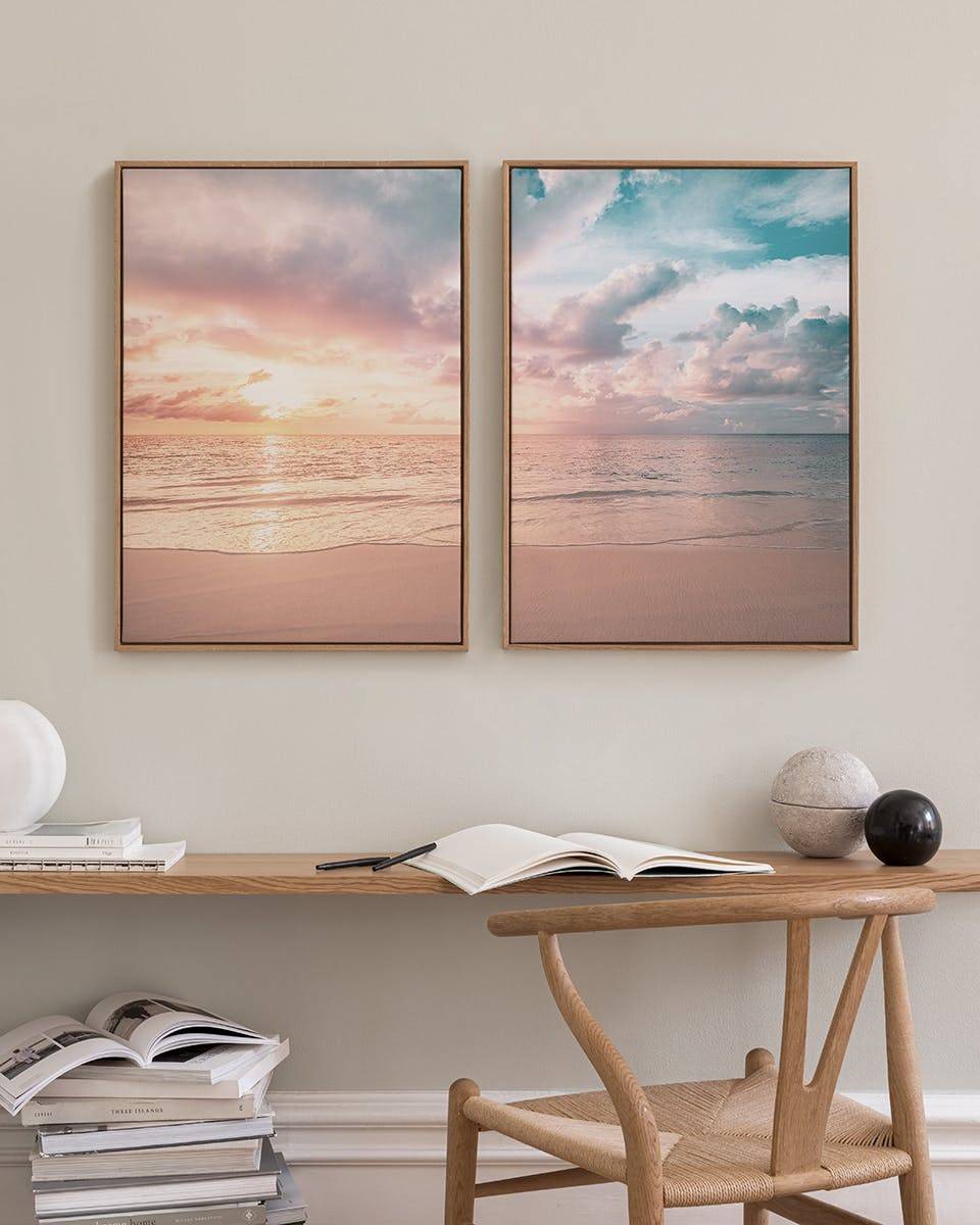 Pastel Sky Canvas Duo (30x40 cm)