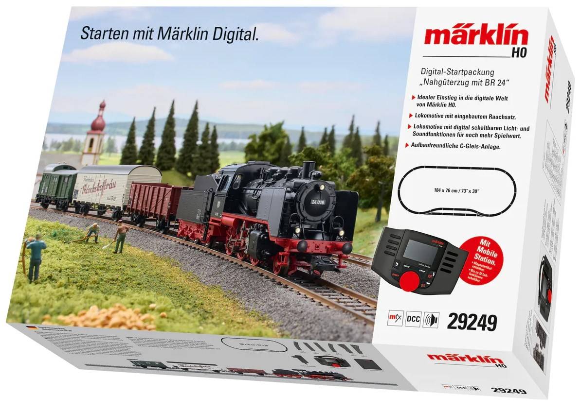 Märklin Digitalt startsæt BR 24 damplokomotiv