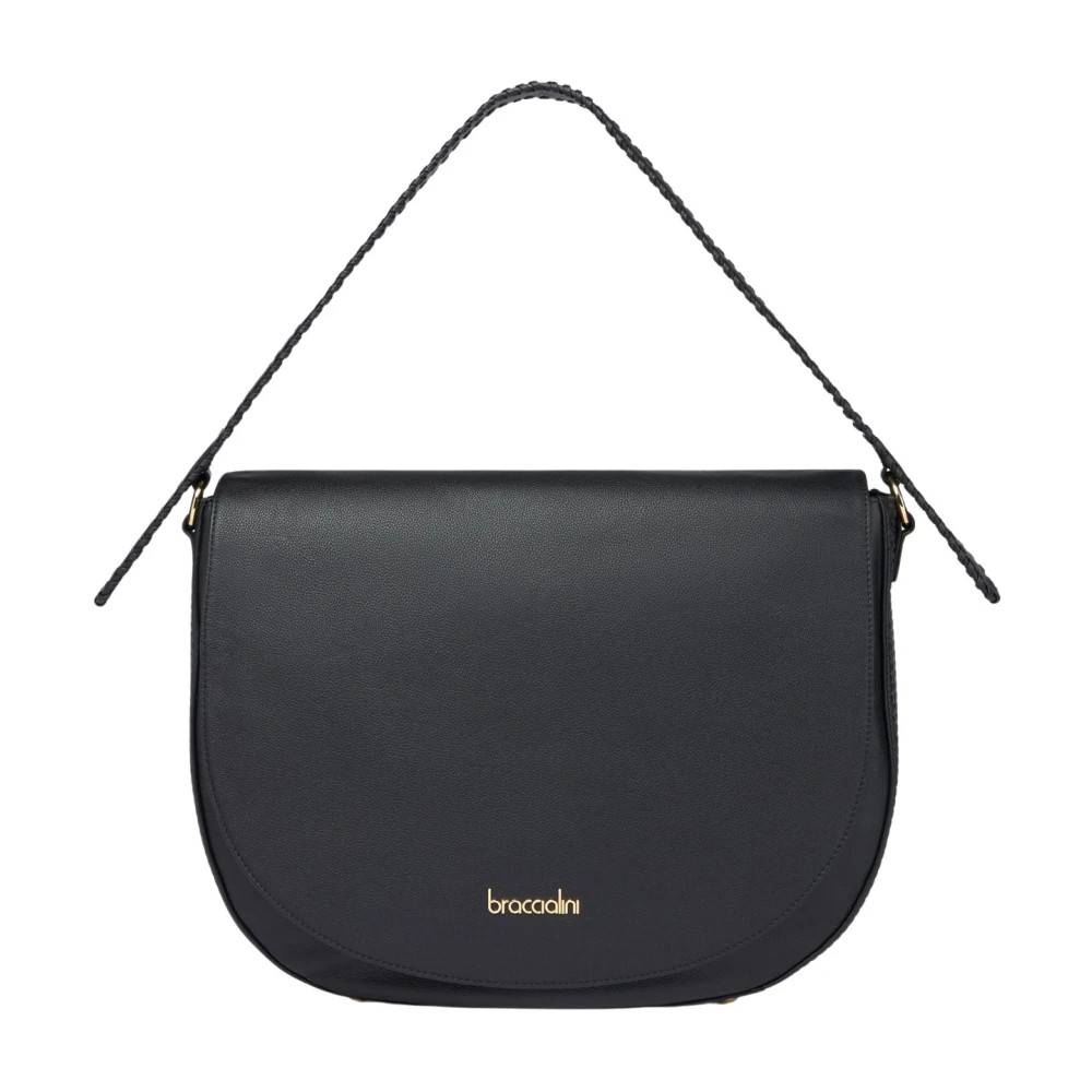 Braccialini Naomi Skuldertaske - Tasker - Dame - Sort - ONE SIZE - Uld