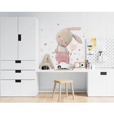 Wallsticker - Pink kanin