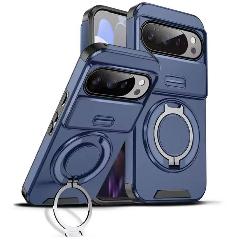 För Nothing Phone 4a Fodral Nothing Phone 4a Skydd Magnetisk Ring Pansar Skydd för Kameraobjektiv med Skjutmekanism Magsafe Trådlös Laddning Skydd