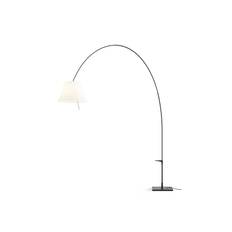 Luceplan - Lady Costanza Gulvlampe m/Dimmer Hvid/Sort