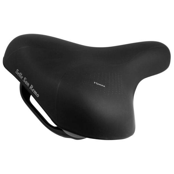 Cykelsadel Selle San Remo Vienna med håndtag - sort (værkstedsemballage)