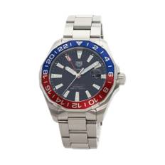 Tag Heuer Pre-owned, Pre-owned, Herr, ONE Size, Förhandsägd Aquaracer Calibre 7 GMT Automatisk Klocka