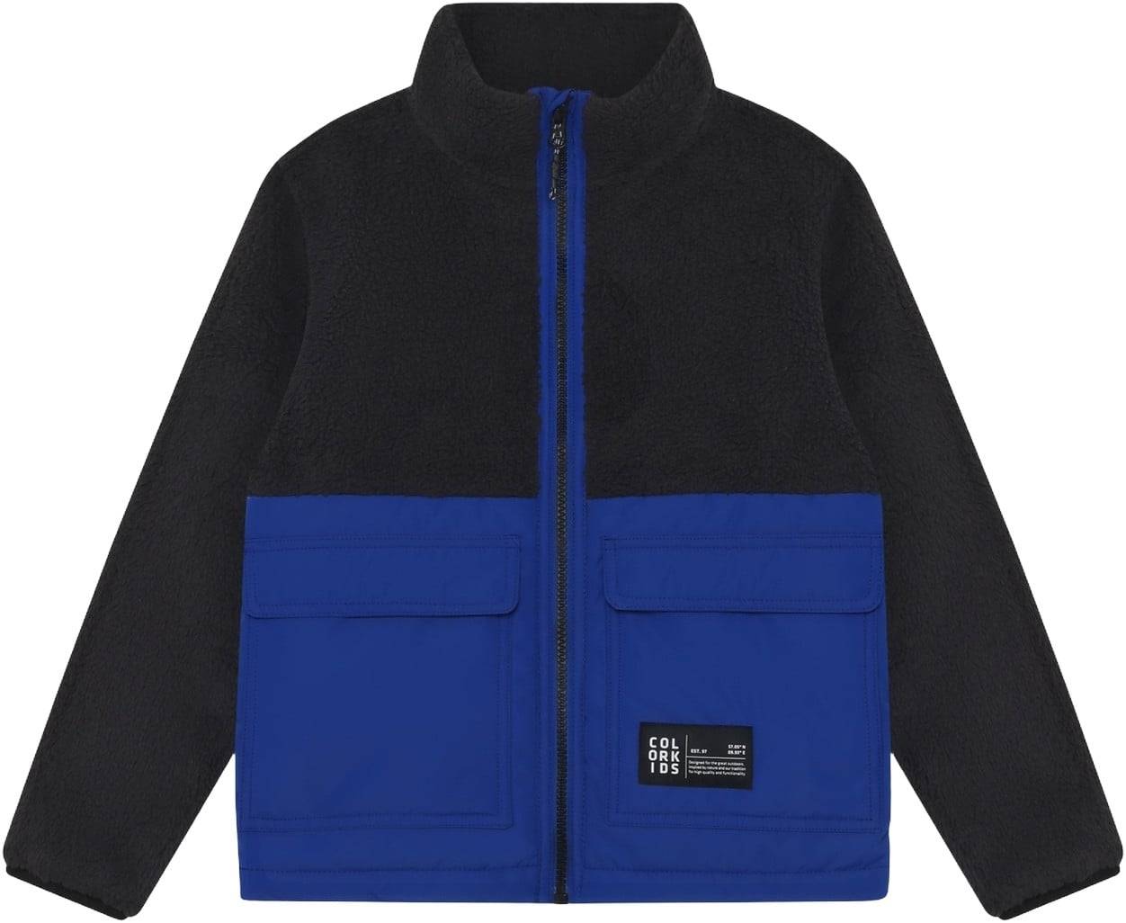 Color Kids Teddy Jacket Str 140 - Surf The Web Fleece hos Magasin.