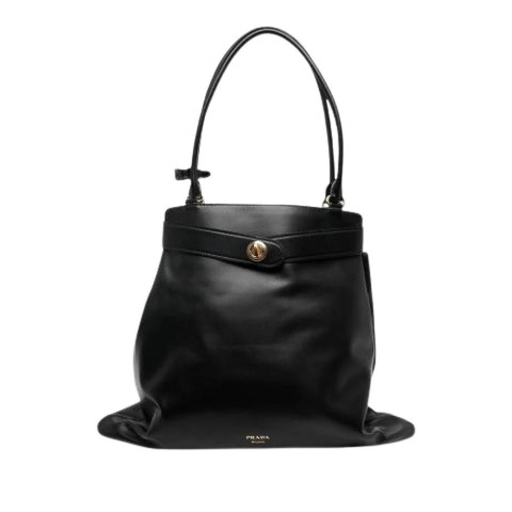 Prada Vintage Pre-owned Vintage Skuldertaske - Vintage - Dame - Sort - ONE SIZE - Uld