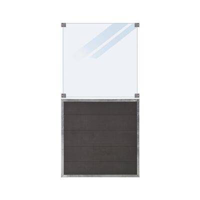 Futura komposit hegn 180cm - Mat glas.