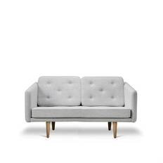 Fredericia Furniture Nr. 1 soffa Oljad Ek/Hallingdal 110 2002: 2-Seater