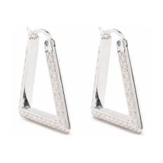 Bottega Veneta, Accessoarer, Dam, ONE Size, Silver Zirkonia Diamantörhängen - gray (ONE SIZE)