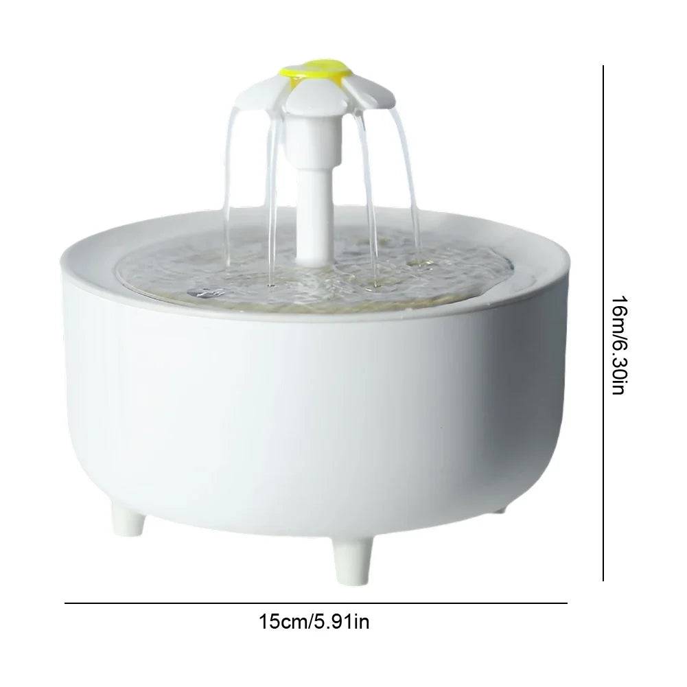 Automatic Pet Water Fountain with Filter | 1200ml USB Silent Pump - White / Poland
