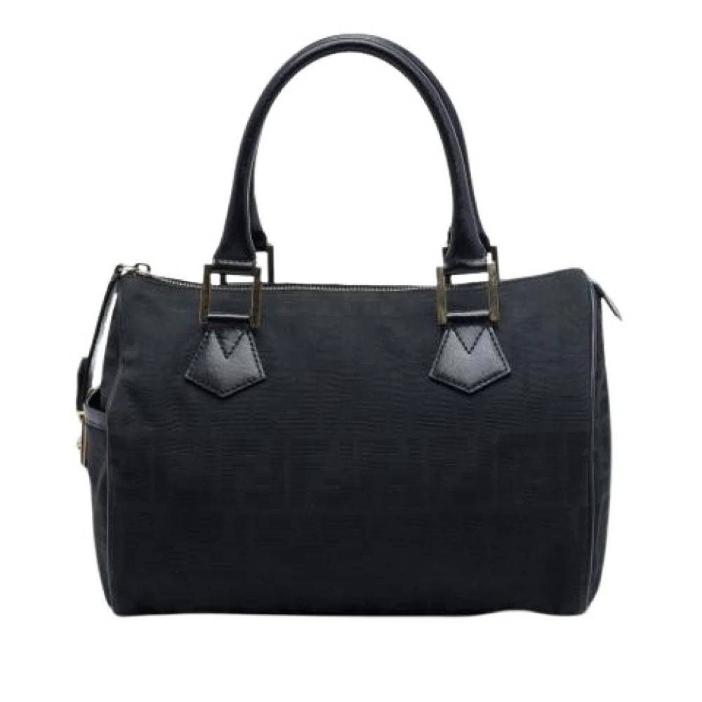Fendi Vintage Pre-owned Boston Bag - Vintage - Dame - Sort - ONE SIZE - Læder