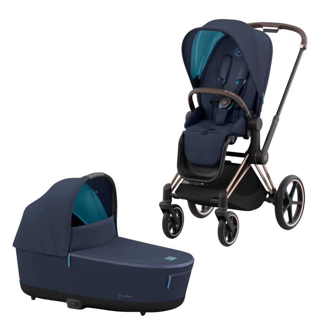 Cybex ePriam barnvagn Dark Navy SF - Blå