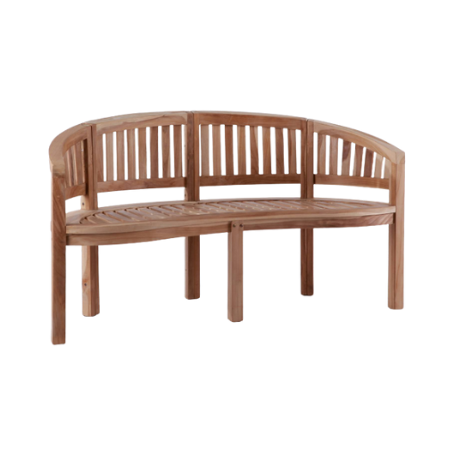 Dacore Rund Havebænk - Teak Banan - 150 cm - | Møbelsalg.dk